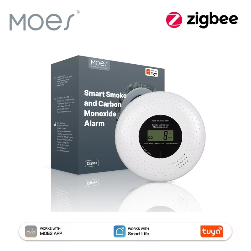 Co Detector Plug - MOES Tuya ZigBee Duman ve Karbon